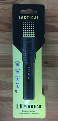 LUMAGEAR LG3201A LED Aluminum Flashlight w/Adjustable Zoom 120 Lumens Cree® New - Imagen 1 de 4