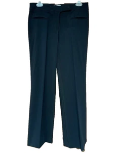 ALBERTO MAKALI 8 WOMENS BLACK FLAT FRONT STRAIGHT LEG SLACKS PANTS NEW WITH TAGS - Picture 1 of 9