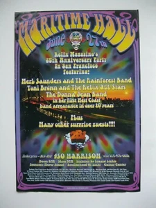 Vintage 1999 MARITIME HALL MERL SAUNDERS & THE RAINFOREST BAND DONNA JEAN BAND - Picture 1 of 3