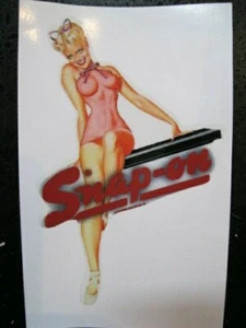 SEXY PINUP GIRL 6"x9" Toolbox Aufkleber Sticker USA Man Cave Mechanic Vintage Pin Up - Bild 1 von 2