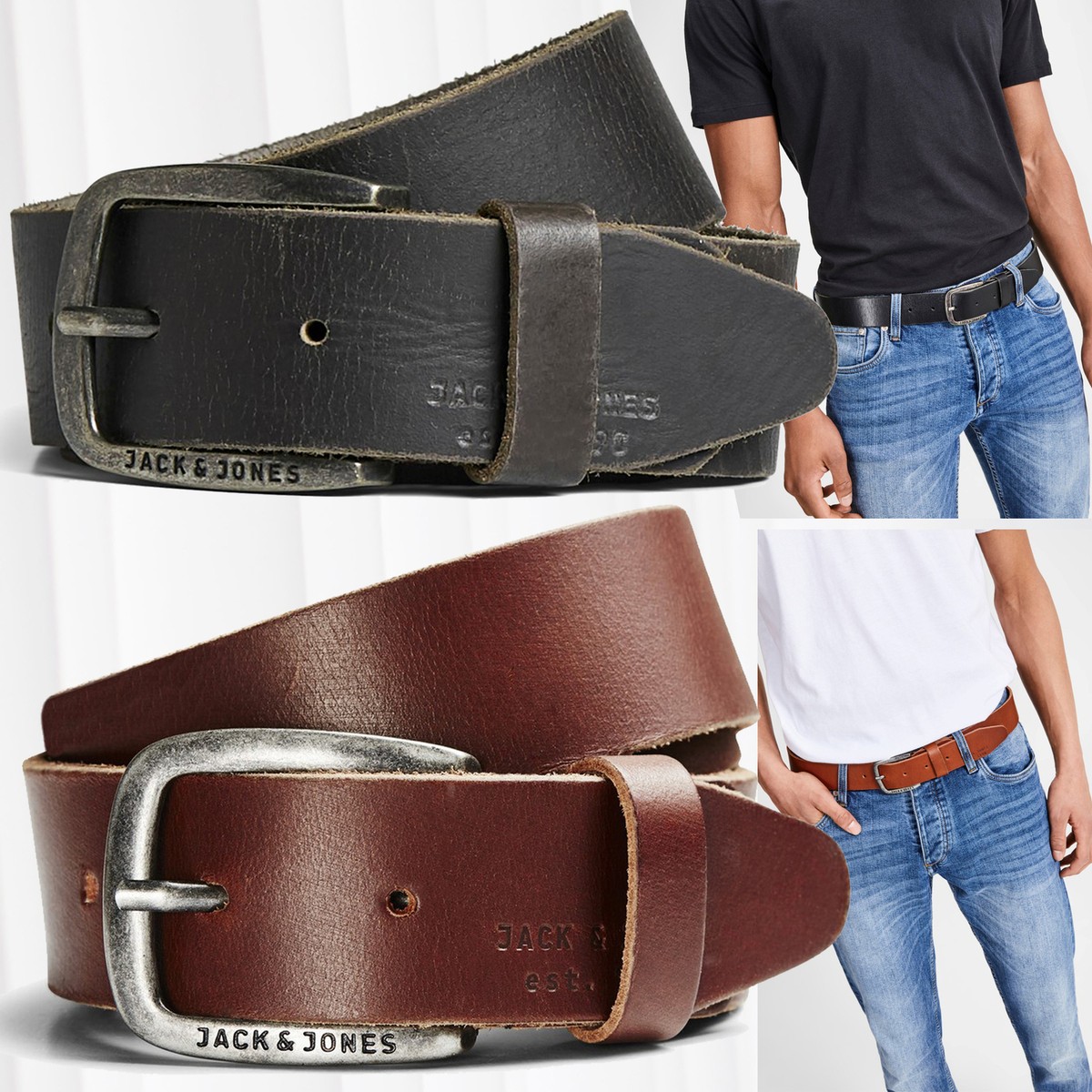 Fibbia Per Cintura In Acciaio Inox Argentato - 4x4 Cm, Per Cinture Da 3.7-3.9 Cm, Elegante E Regolabile