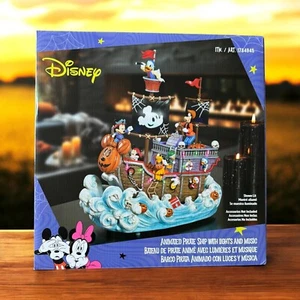 Disney Halloween Barco Pirata Animado con Luces y Música Mickey Mouse - Imagen 1 de 2