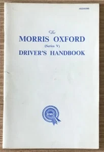MORRIS OXFORD V Car Drivers Handbook Sep 1959 #AKD 1030B 3rd Edition - Picture 1 of 6
