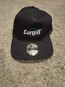 Gorra de camionero New Era estilo vintage Cargill negra y verde Snapback - Imagen 1 de 8