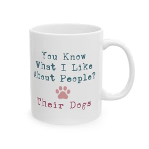 Funny Dog Mug Sarcastic Paw Print Dog Lover Owner Gift Introvert Coffee Tea Cup - Picture 1 of 5
