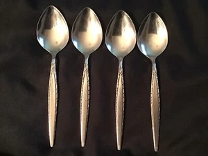 Oneida Community VENETIA Set of 4 Soup Spoons 6 3/4" Stainless Flatware Lot MCM - Picture 1 of 4