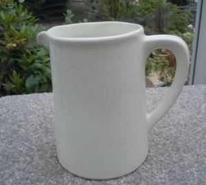 Vintage Jug Portland Pottery Cobridge Staffordshire White 1947 Utility 13cm tall - Picture 1 of 9