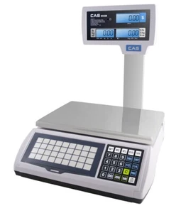 CAS S2000JR-LCD-P Preisrechenwaage S2000JR-60-LCD-P, 60 Pfund x 0,02 Pfund - Bild 1 von 1