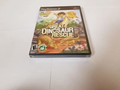 Go, Diego, Go Great Dinosaur Rescue (Sony PlayStation 2, 2008) RARE PS2 NEW - Image 1 of 3