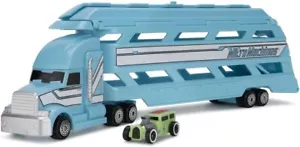 Mini remolque para vehículos Micro Machines serie 2 verde ¡con auto exclusivo incluido! TC - Imagen 1 de 3
