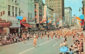 Postkarte TN Memphis Tennessee - Cotton Carnival Parade - Vintage um 1950 (D13) - Bild 1 von 4
