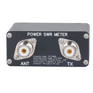 Miernik SWR 1,6-50 MHz 0,5W-200W 1,29 cala Ekran Krótkofalowy tester mocy HF PWR - Zdjęcie 1 z 24