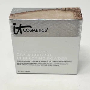 IT COSMETICS CC+AIRBRUSH PERFECTING POWDER LIGHT 0.33 oz SHEER to FULL COVERAGE - Picture 1 of 11