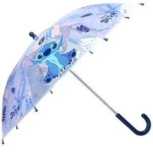Stockschirm | blau & transparent | Disney Stitch | Kinder Regenschirm - Bild 1 von 3