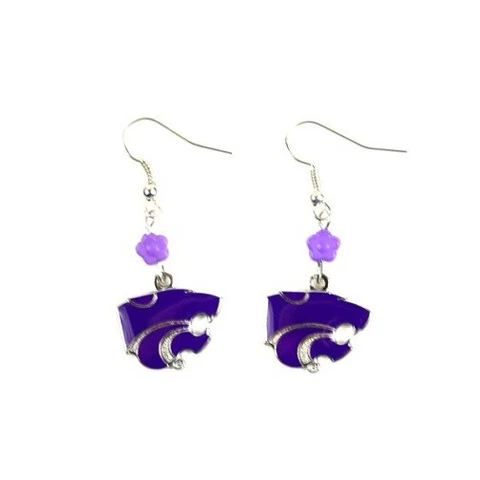 Kansas State Wildcats NCAA Sophie Style Dangle Earrings Cover