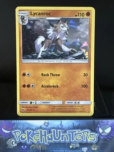 Pokemon Karte Lycanroc 76/147 Burning Shadows Cracked Ice Holo Rare Light Played - Bild 1 von 4