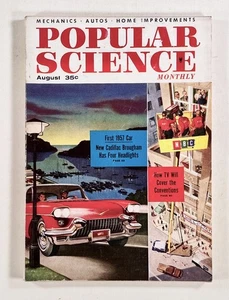 1956 Aug POPULAR SCIENCE jet air travel MAYFLOWER REPLICA station wagon CADILLAC - Picture 1 of 7