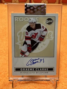 Graeme Clarke RC 2024-25 UD Clear Cut #VA-GC VINTAGE AUTO - Minnesota Wild - Bild 1 von 2
