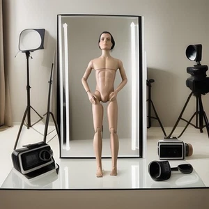 TONNER Effanbee BASIL ST.JOHN Doll Hunt for Black Orchid/ NUDE DOLl - Picture 1 of 6