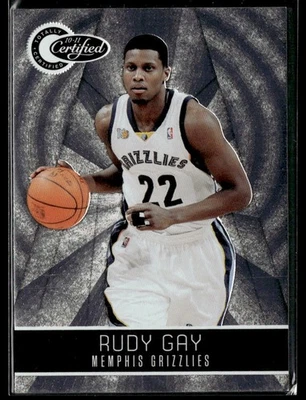 Tarjeta de baloncesto 2010-11 Panini totalmente certificada #37 Rudy Gay SN #949/1849 1202G Foto 1 de 2