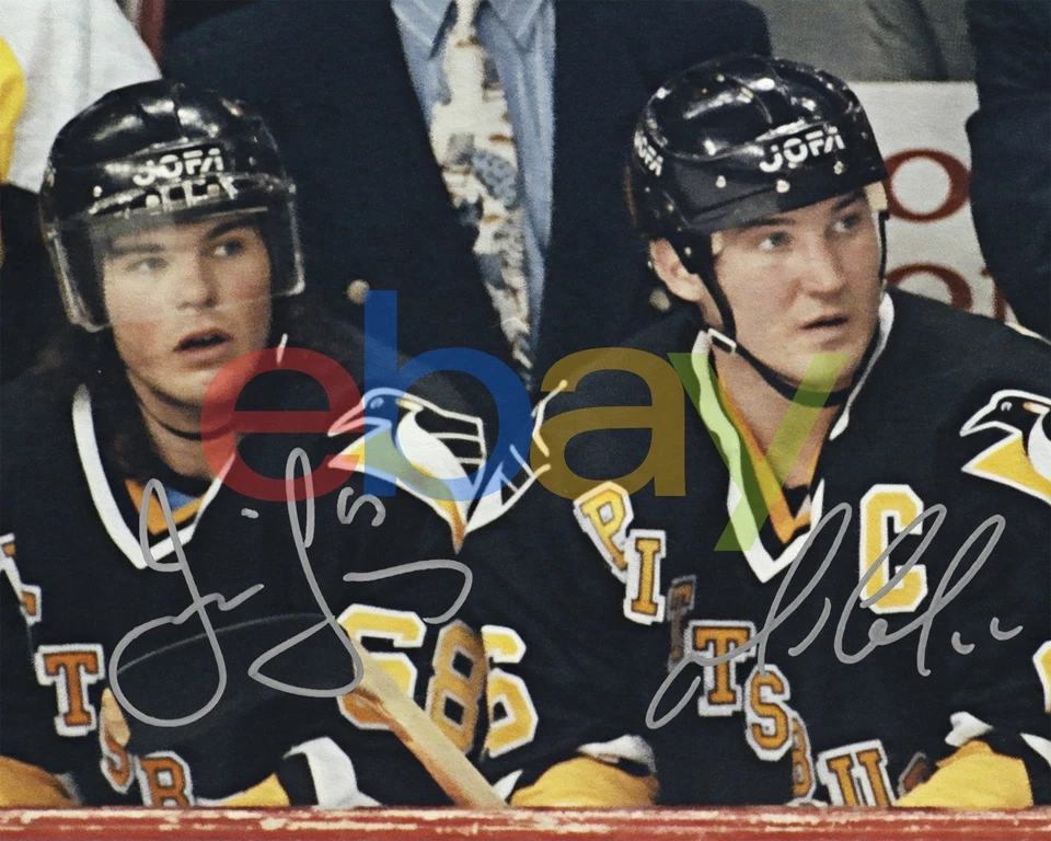 Jaromir Jagr & Mario Lemieux Pittsburgh Penguins Auto 8x10 NHL Foto REIMPRESIÓN Foto 1 de 1