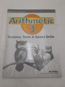 Abeka Arithmetic 3 Quizzes, Tests, and Speed Drills (Unbound) Sealed 321451 - Picture 1 of 3
