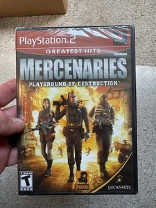 Mercenaries Playground of Destruction PlayStation 2 PS2 Greatest Hits Precintado - Imagen 1 de 2