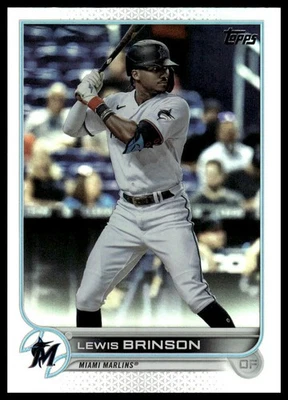 2022 Topps #638 Lewis Brinson Rainbow Foil - Image 1 of 2