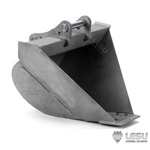 1:14 Metal Bucket DIY For B0016 LESU RC Hydraulic Wheeled Tracked Excavator - Picture 1 of 12