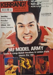 Kerrang (June 16, 2001) Static-X/Emperor/Feeder/Crazy Town/Dave Navarro; VG+ - Picture 1 of 4