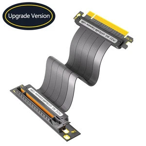 PCIe 4.0 x16 Verlängerungskabel 90° abgewinkelt, Hochgeschwindigkeit GPU Riser - Bild 1 von 9