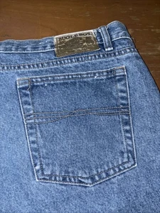 Vintage Bugle Boy 705 Jeans Herren 44 x 32 Blau Stone Wash Relaxed Fit Straight Leg - Bild 1 von 13