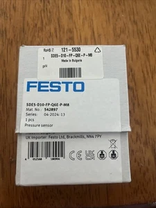 Festo Pressure Sensor SDE5-D10-FP-Q63-P-M8 - Picture 1 of 1