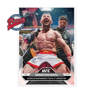 Merab Dvalishvili Bantamweight Title 14th Win 2025 UFC Topps NOW Card 32 Presale - Picture 1 of 1