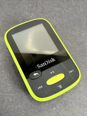 SanDisk зажим Sport (8GB) цифровой медиа MP3-плеер лайм зеленый.  ПРОВЕРЕНО - Изображение 1 из 4