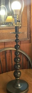 Rare Ralph Lauren Gilt Bobbin Turned Table Desk Lamp - Picture 1 of 8