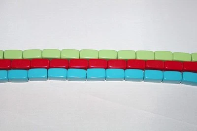 10x14 & 10x18- Nugget Beads - 3 Colors * Turquoise, Coral, Green Turq - 1 Strand - Image 1 of 4