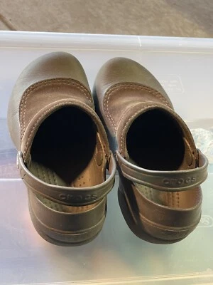 Zuecos Croc Clásicos Marrón Gamuza Original Slide Mujer Zapatos Ultra Ligeros W8 Foto 1 de 4