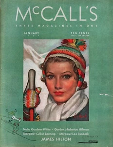 McCall's Magazine January 1937 News/Fiction/Homemaking/Style Free Shipping - Picture 1 of 2