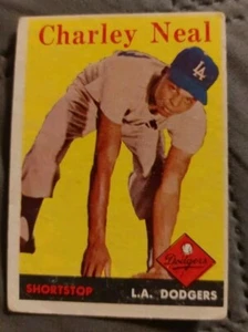 1958 CHARLIE NEAL TOPPS BASEBALL CARD #16 - Picture 1 of 2
