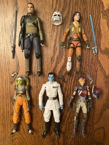 Star Wars Black Series Rebels 5 Figure Set-Kanan, Ezra, Thrawn, Hera, Sabine - Picture 1 of 11
