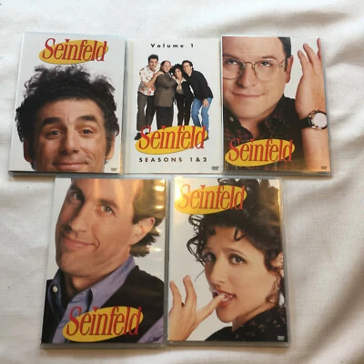 Seinfeld Seasons 1 & 2 DVD Jerry Seinfeld Jason Alexander Larry David 4 Disc Set - Image 1 of 4