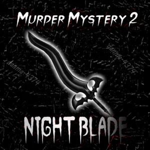 Murder Mystery 2 Night Blade - MM2 Godly - Consegna veloce - Foto 1 di 1