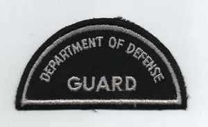 Department Of Defense Guard Uniform Patch, Small Let., Vintage Cloth Back, Mint - Picture 1 of 2