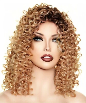 Diva | Orchid | Rene of Paris Wigs | Lace front Curly Long | Color Sunkiss  -TBD - Image 1 of 4
