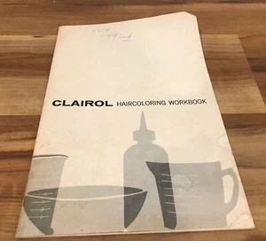 Vintage 1950’s CLAIROL Haircoloring Workbook Book Hair Color - Imagen 1 de 6