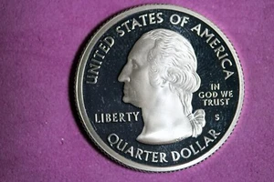 ESTATE FIND 2004 - S PROOF CLAD MICHIGAN State Quarter! #N04016 - Picture 1 of 2