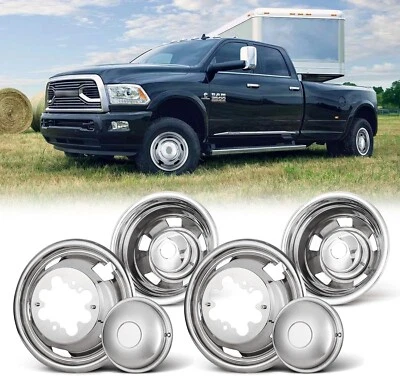 17" inch Dually Wheel Simulators for 2003-2018 Dodge Ram 3500 set of 4 Cover - Image 1 of 4