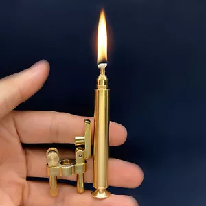 Vintage Lighter, Kerosene Copper Lighter, Windproof Refillable Stick Lighter - Picture 1 of 9