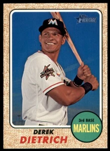 2017 Topps Heritage #532 Derek Dietrich - Picture 1 of 2